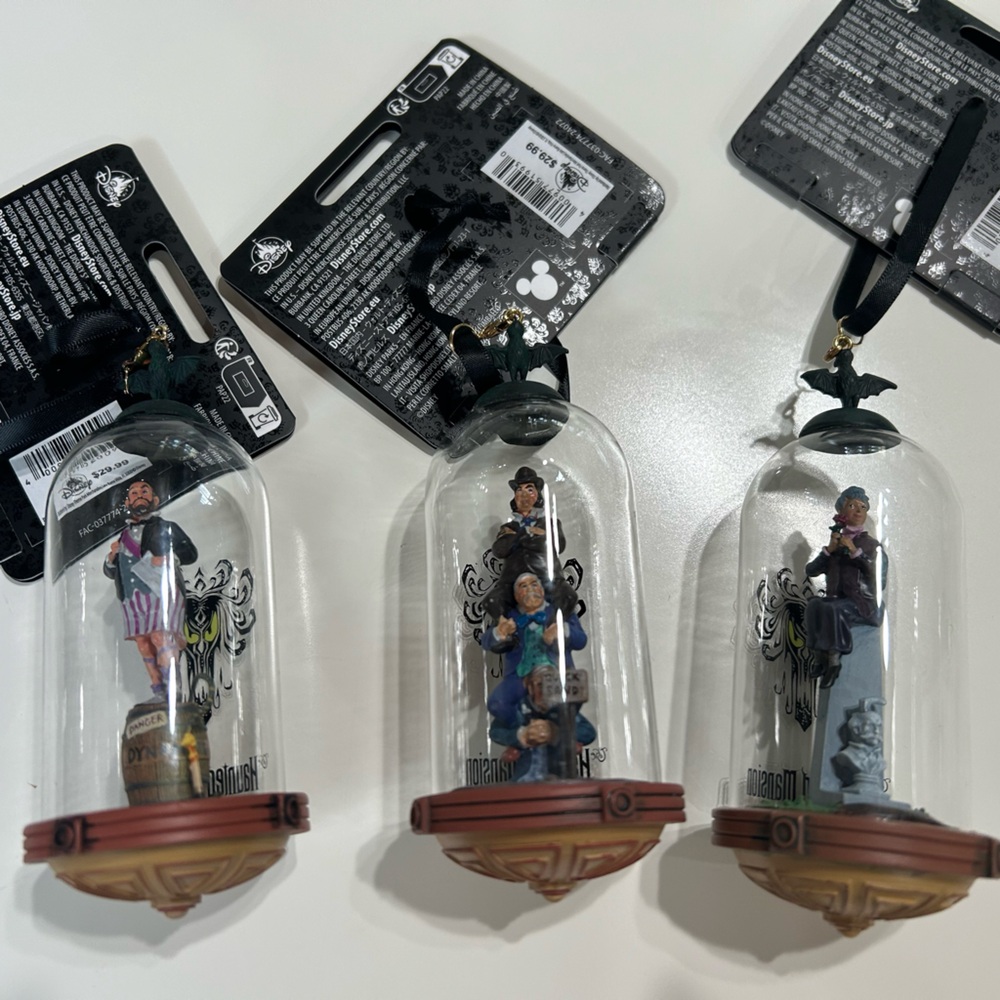 Disney Haunted Mansion Character Domes  Christmas tree ornaments